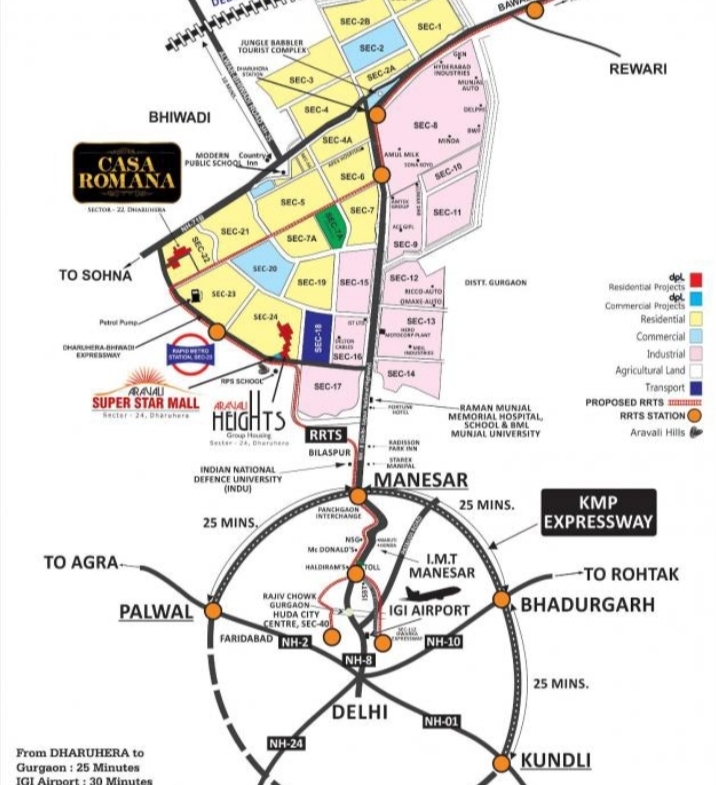Newly build 2BHK Apartments for Sale in Dharuhera, Rajasthan
