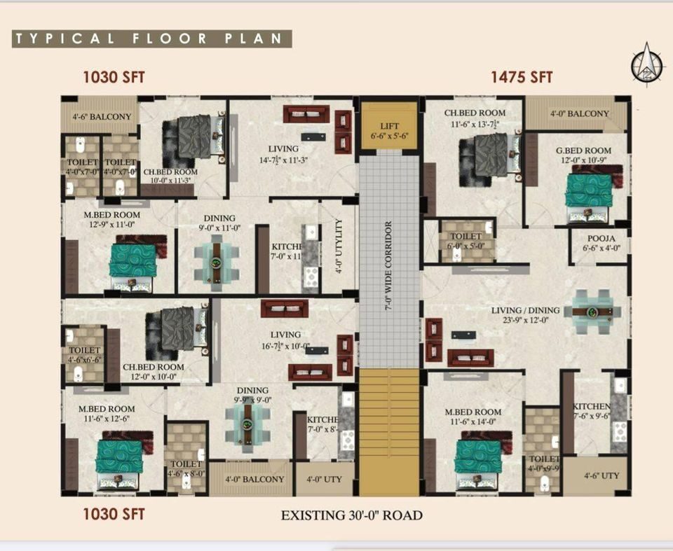 flat 2 2BHK, 3BHK Flat For Sale in Vishakapattanam