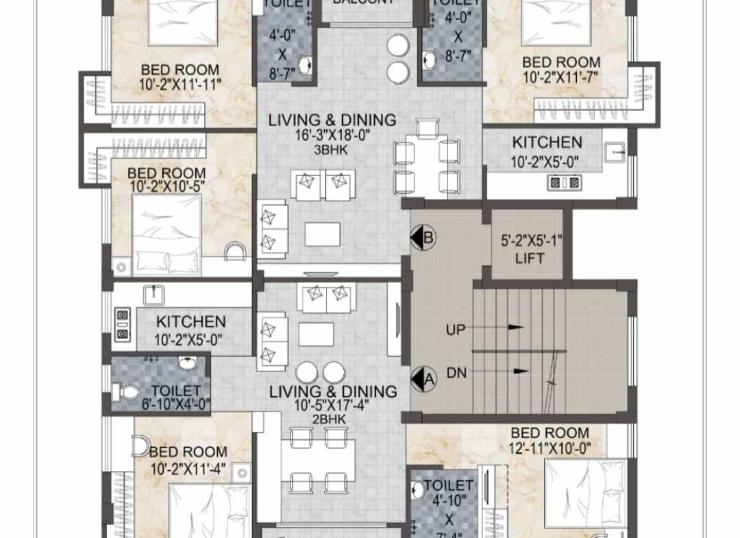Under construction 3 Beds 2 Baths – Apartment for Sale in Kolkata, West Bengal