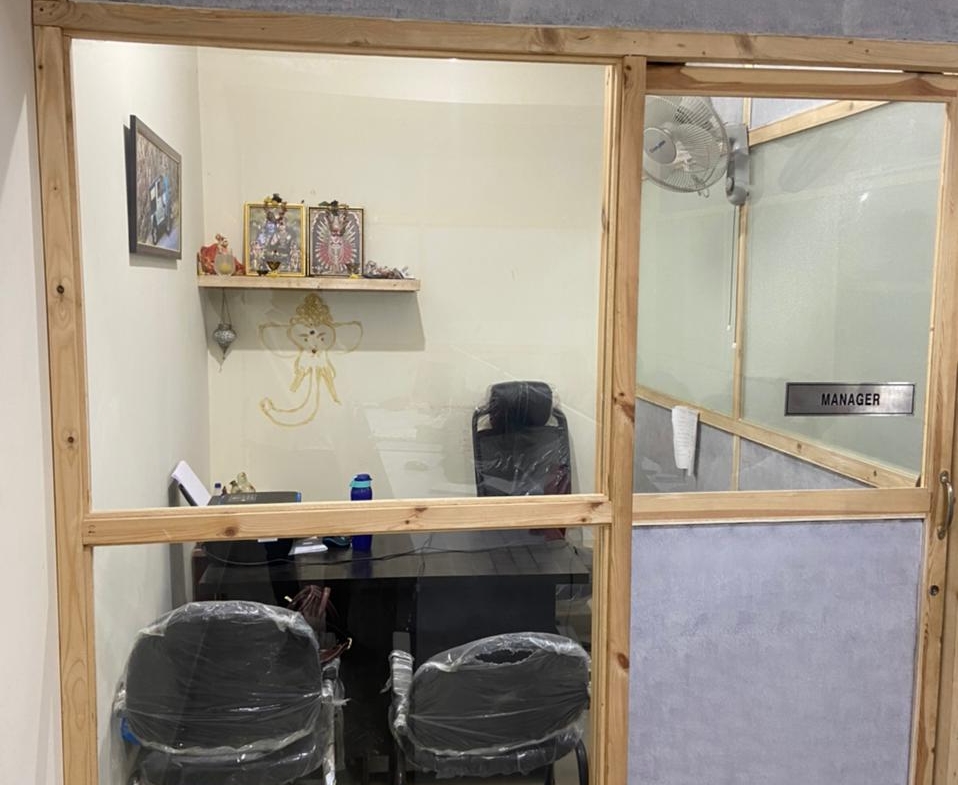 Commercial Office space for rent in Banaswad with parking space.
