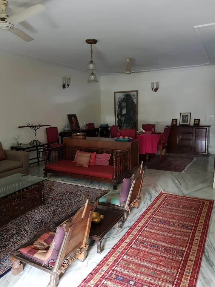 bg1 2nd floor 4 Beds 4 Baths Semi furnished for Rent in Gk-1 with Terrace garden