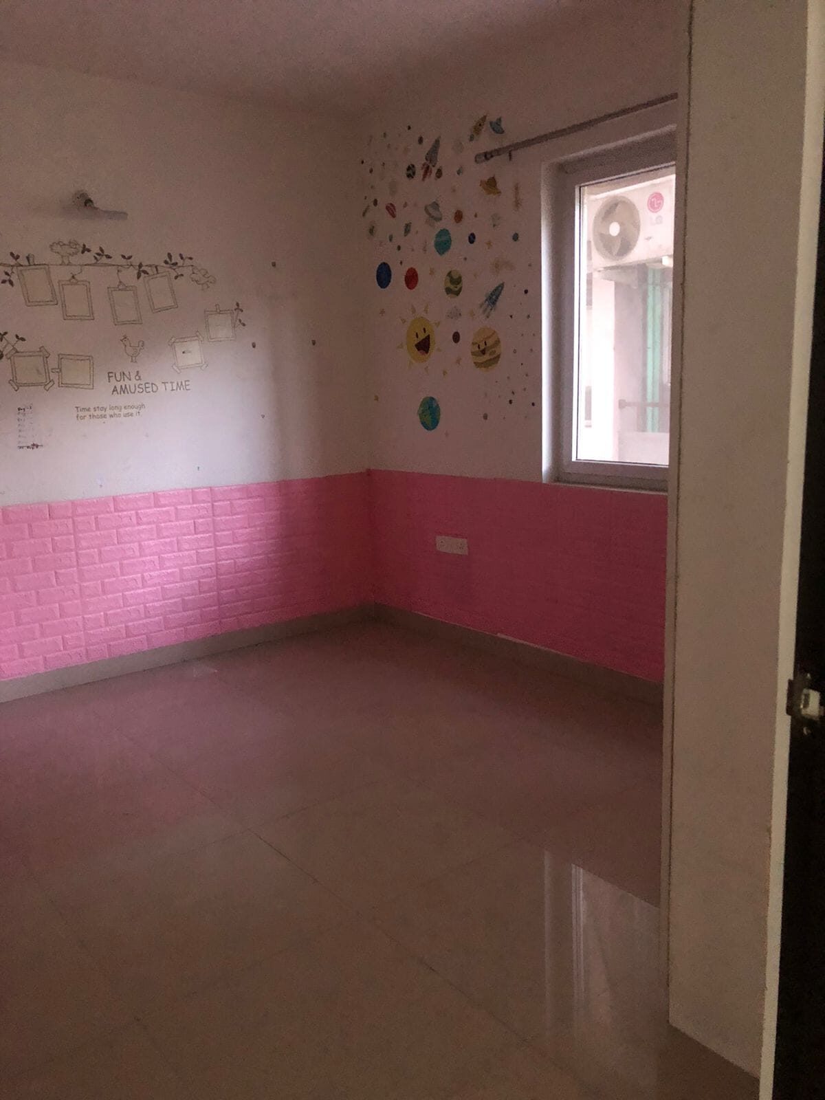 semi furnished flat for sale in Gated community