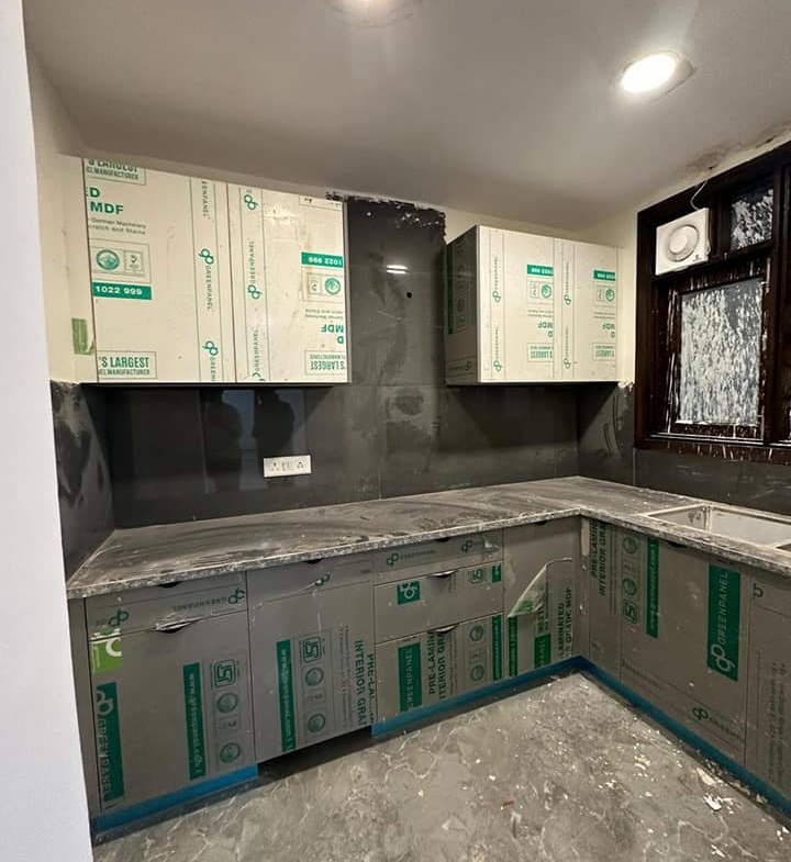Semi furnished, a brand new 3 beds 3 baths flat available for rent in Saket, Delhi