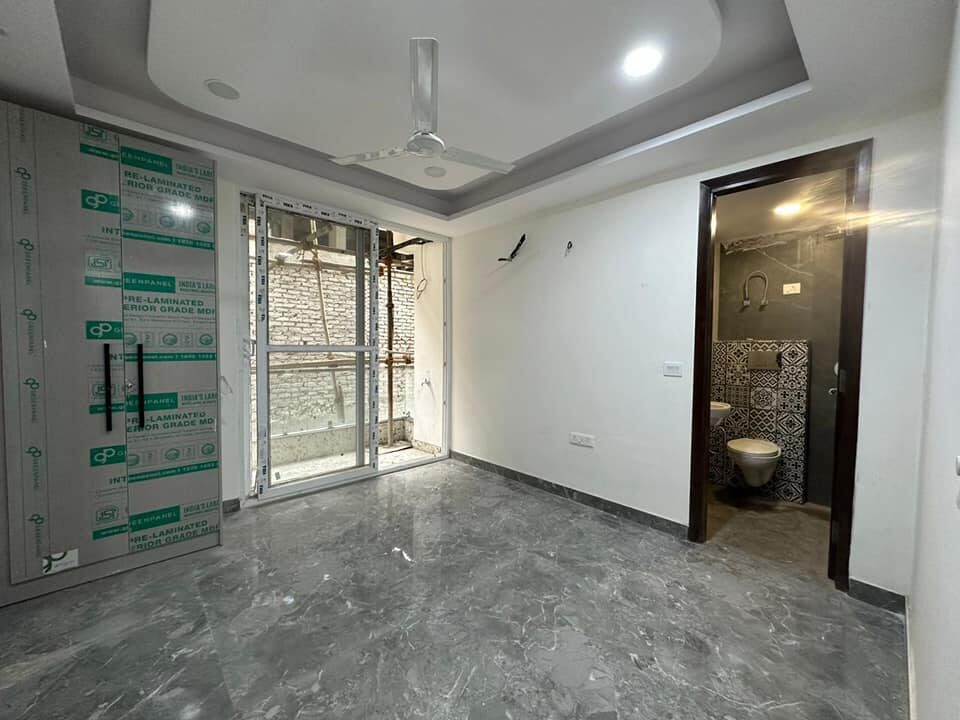 Semi furnished, a brand new 3 beds 3 baths flat available for rent in Saket, Delhi