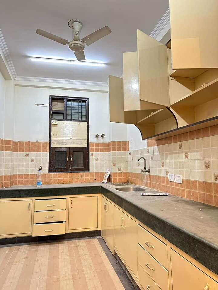 3 beds 3baths Semi furnished a brand new flat available for rent in Saket, Delhi