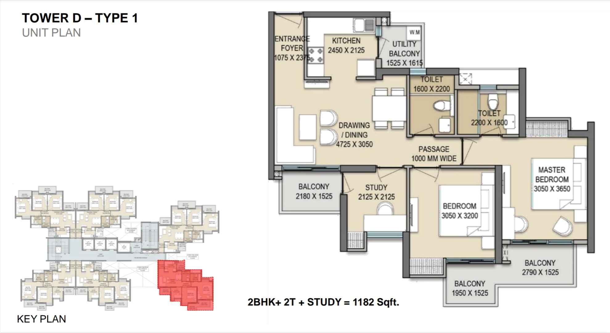 2 Beds 2 Baths – Apartment for Sale in Gaur City, Greater Noida
