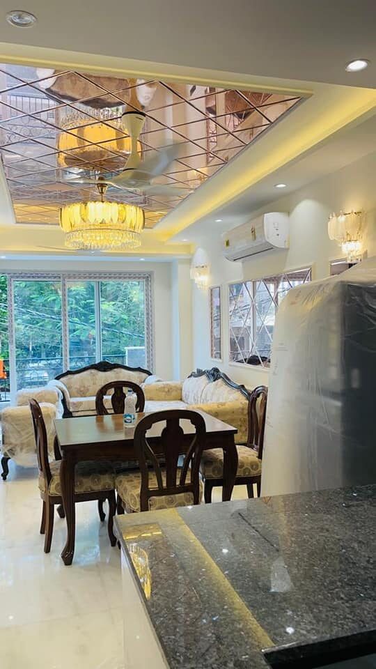 yp7 1st Floor 3Bed 3Bath flat for rent Furnished in Safdarjung enclave
