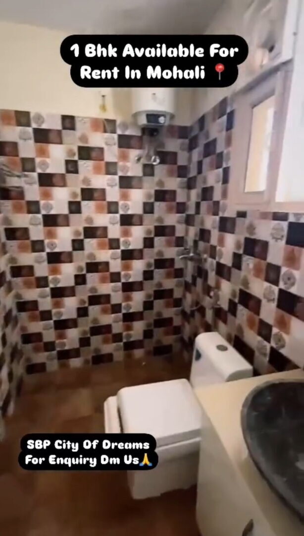 1 Bed and 1 Bath for Rent in Mohali.