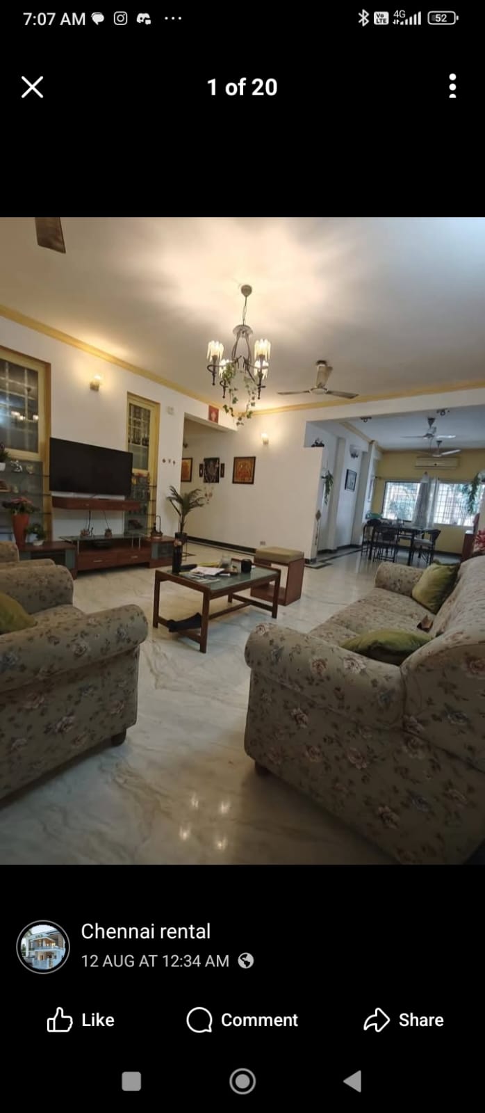 3 Beds and 3 Baths For Sale in Chennai.